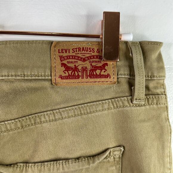 LEVI'S 311‎ Shaping Skinny Tan Khaki Jeans Pants Size 28 - Picture 5 of 10